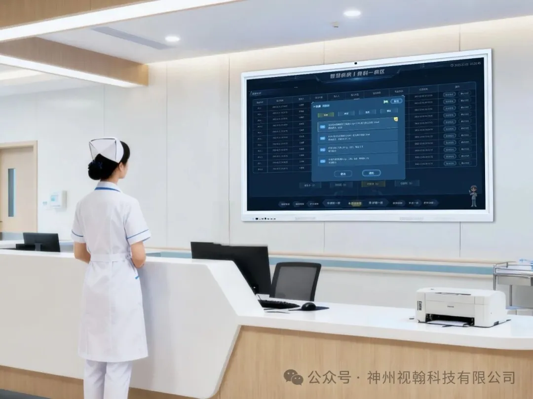 智慧护理 “黑科技”——护理交互大屏，护士的 “智能小助理”